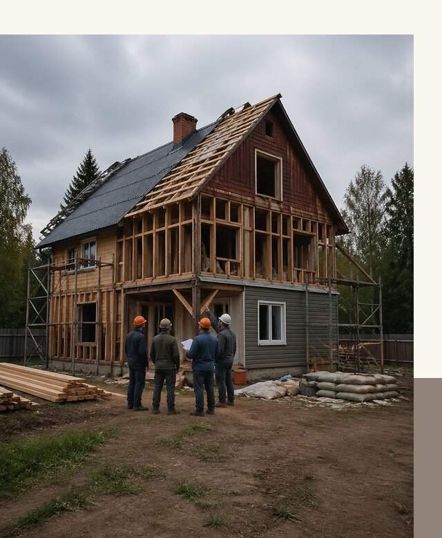Реконструкция дачного дома в Бугуруслане под ключ с проектом